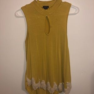 Rue 21 sleeveless yellow shirt.